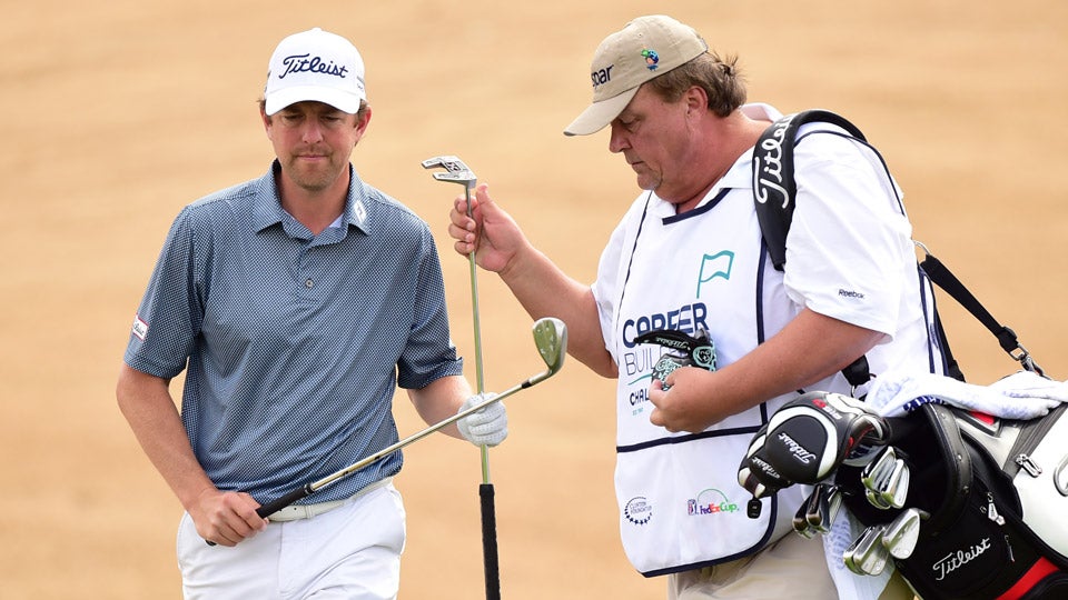 Eric Bajas, Caddie, Tries to Drop Pounds as His Boss Tries to Drop Putts