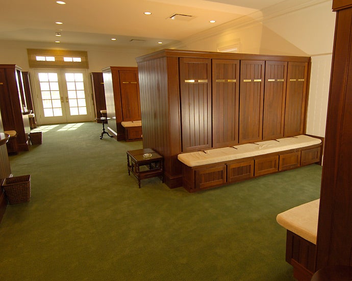 The locker room for non-champions may not have the prestige and cachet of the champions&rsquo; facility, but it does not lack for comfort and style.