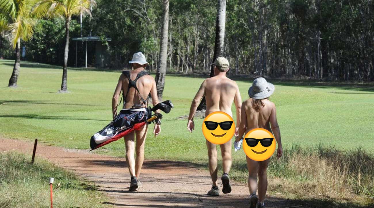'Everything is swinging': Aussies redefine 'skins game' in first Nude Golf Day