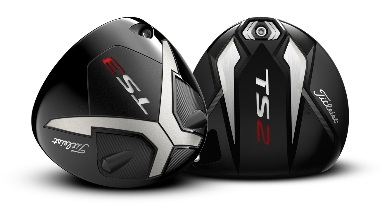 The new Titleist TS2 and TS3 drivers.