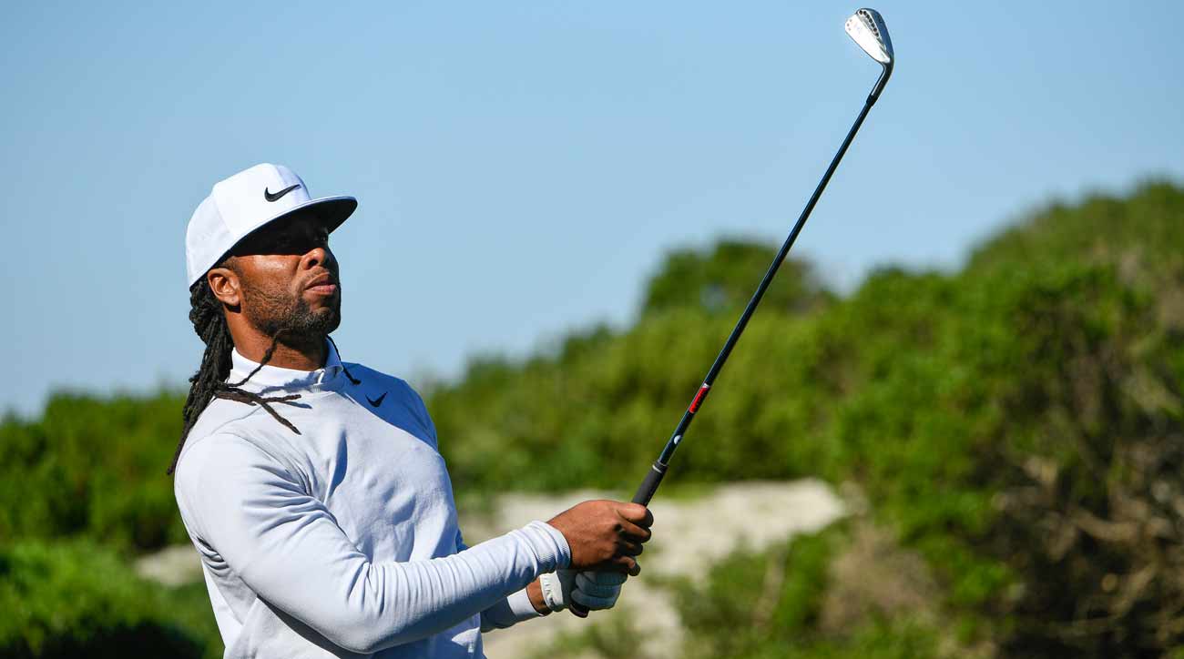 Larry Fitzgerald just hit a hole in one — with Barack Obama looking on