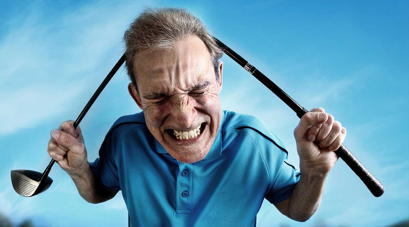 Mad golfer