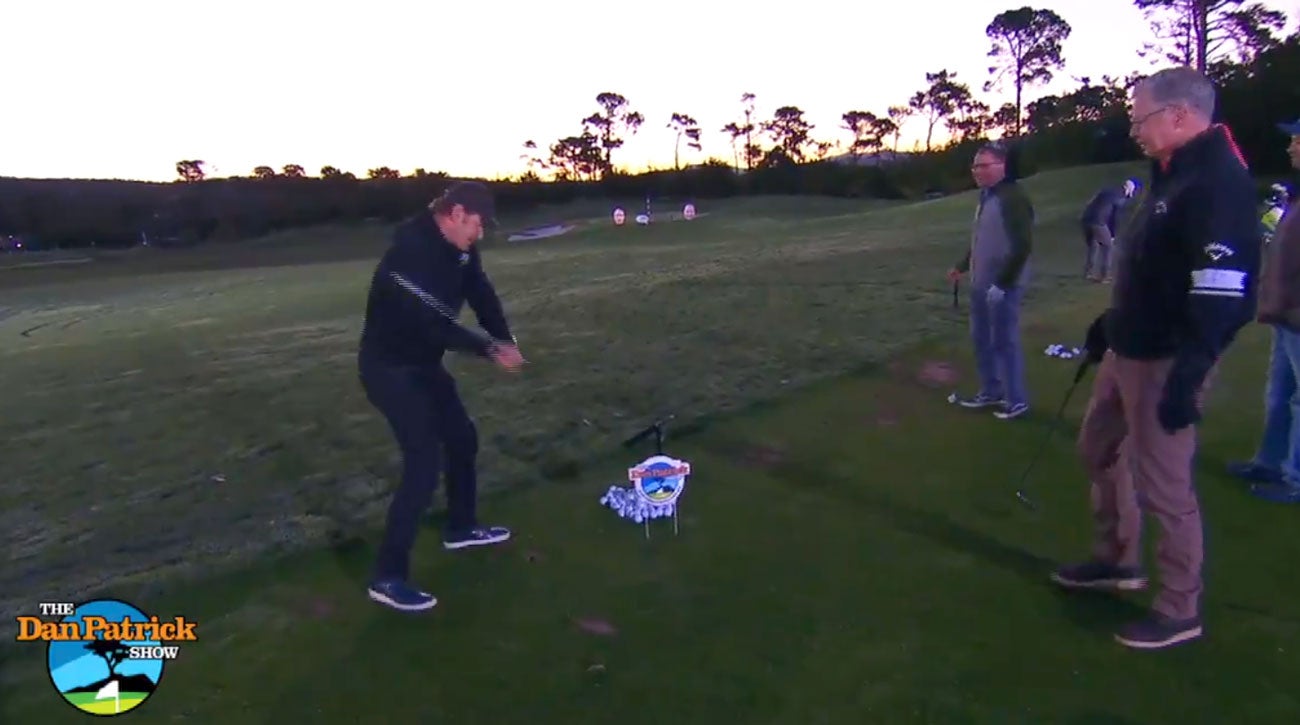 Nick Faldo impersonates Sergio Garcia's bunker tantrum on the Dan Patrick Show