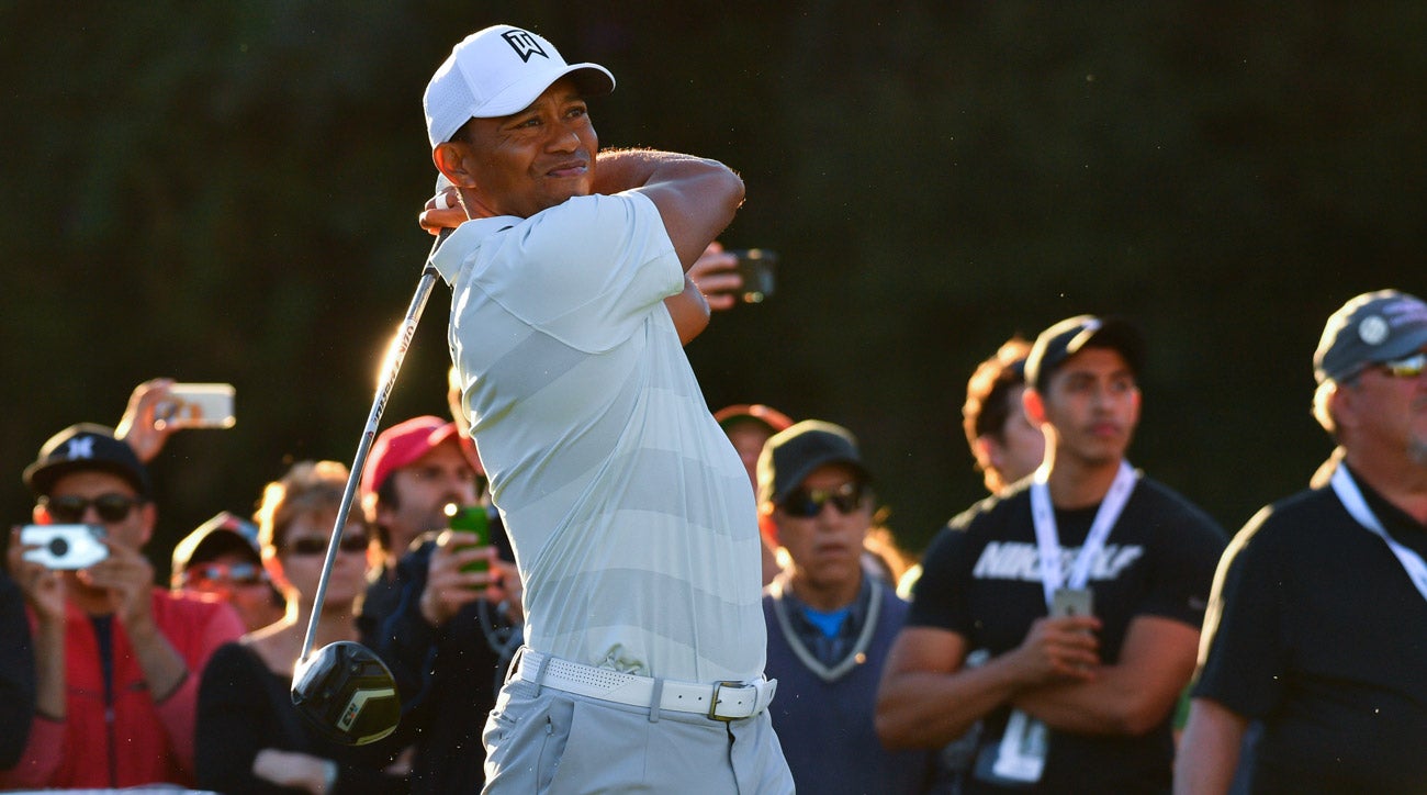 Tiger Woods during the second round of the 2018 Genesis Open
