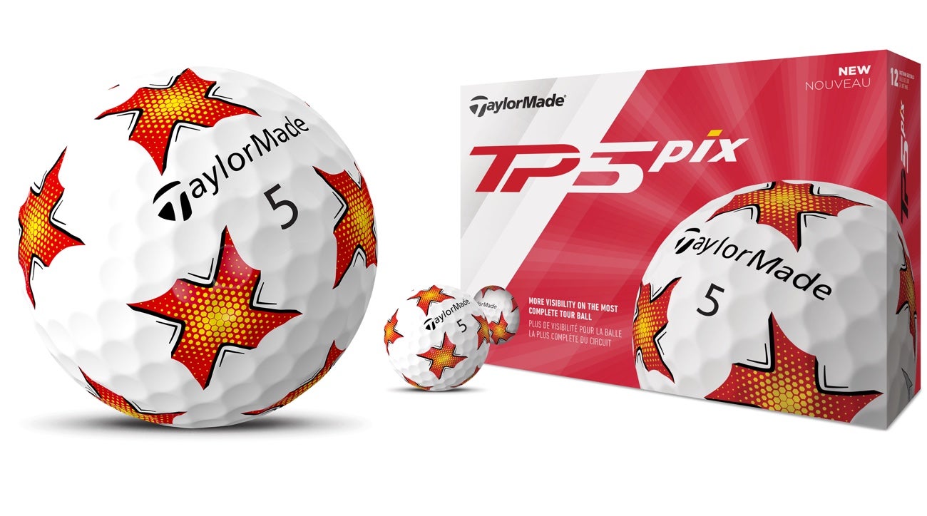 TaylorMade's TP5 ball is now offered with visual technology on the cover.