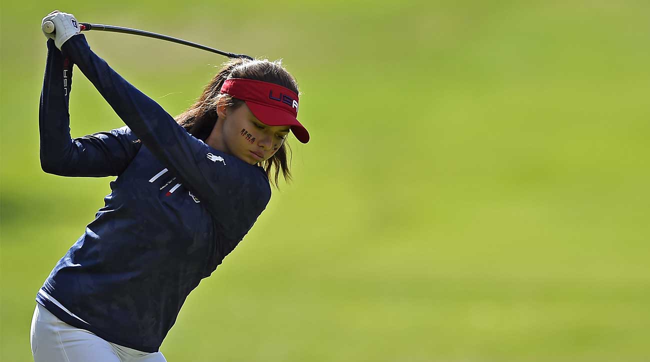 Alexa Pano at the 2018 Junior Ryder Cup.