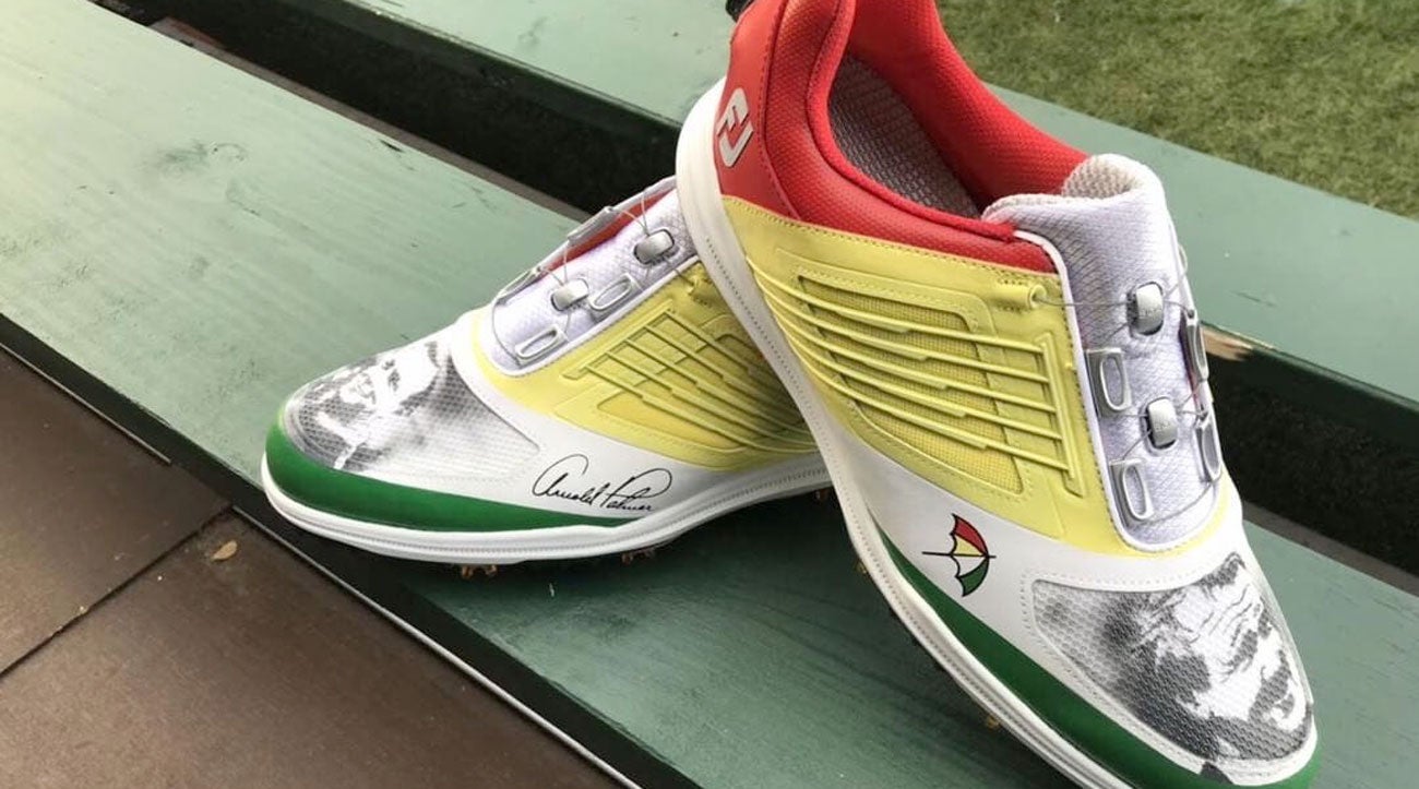 Arnold Palmer's grandson to wear golf shoes bearing the King's face at Bay Hill
