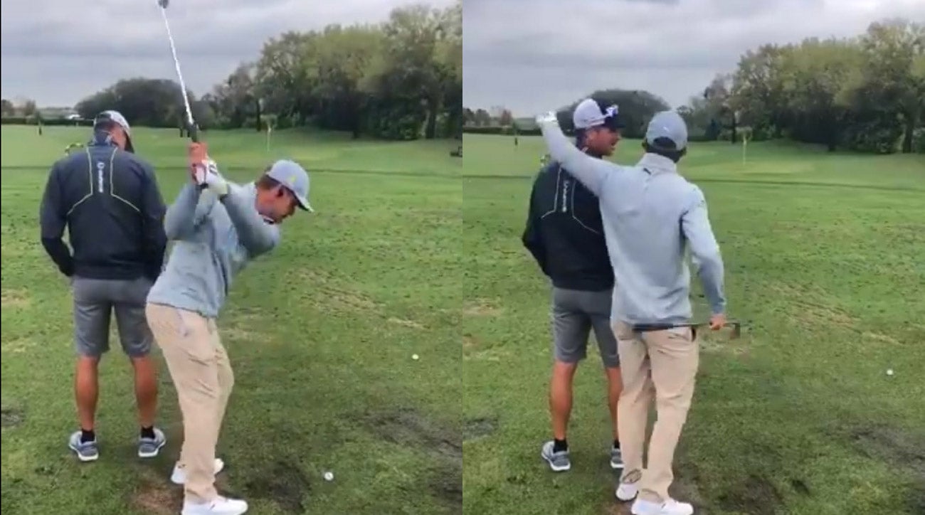 WATCH: Bryson DeChambeau's terrifying trick shot will make you cringe