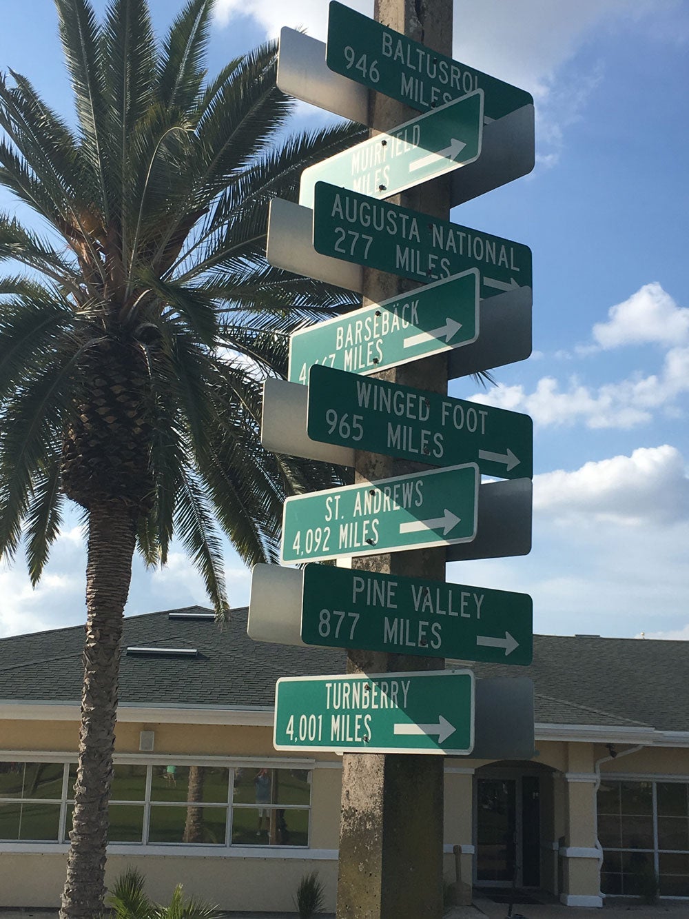 Only 4,092 miles to St. Andrews!