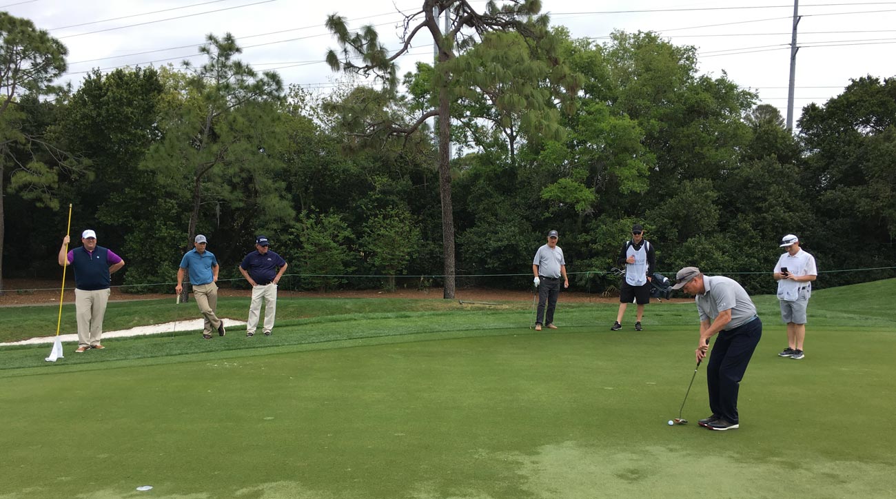 One of Martin&rsquo;s pro-am partners had a particularly unique side-saddle putting method. He hadn&rsquo;t mastered it.