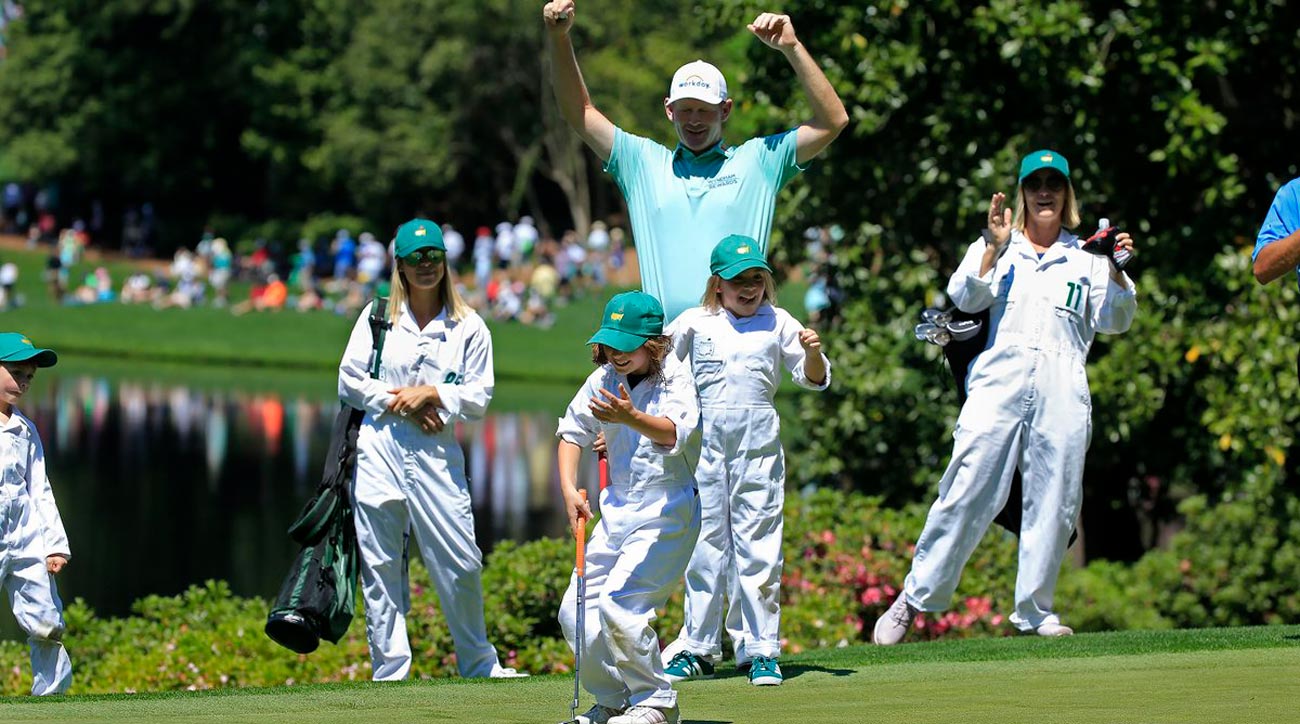 Brandt Snedeker and his family celebrating.