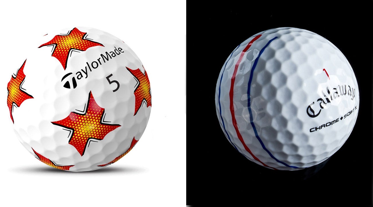 Golf ball brands employ new patterns on balls