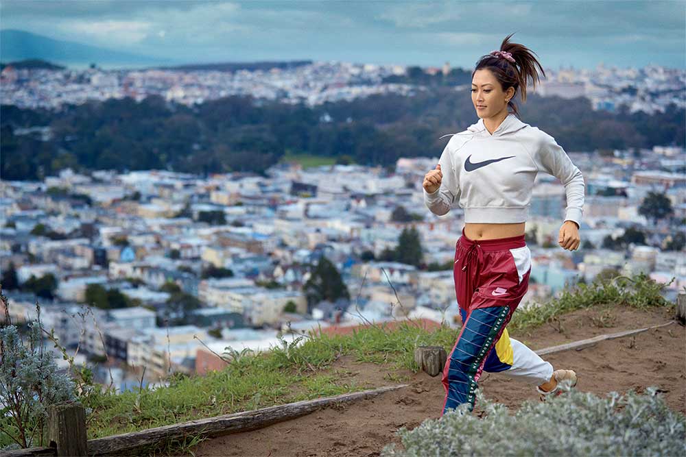 Even in her workout gear, Wie always shines.