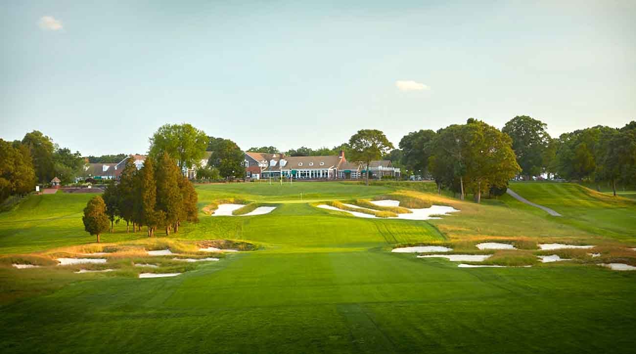 The par-4 18th hole at Bethpage Black.
