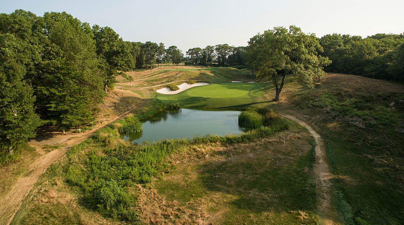 The eighth hole at Bethpage Black.
