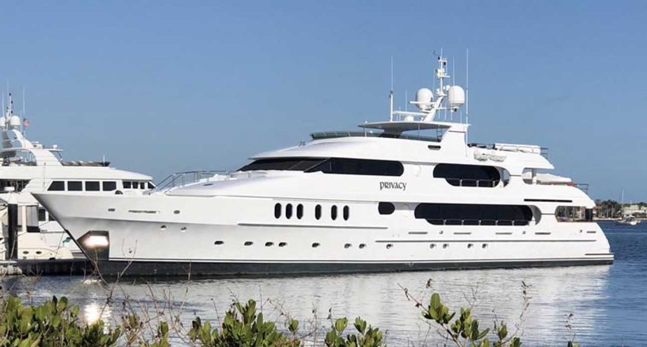 Tiger Woods' yacht "Privacy" is already on Long Island two weeks before the PGA Championship.