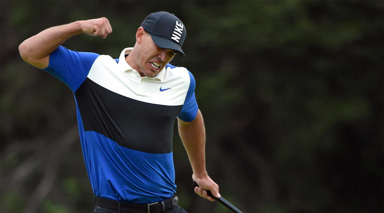 Brooks Koepka celebrates after winning the 2019 PGA Championship on Sunday at Bethpage Black on Long Island.