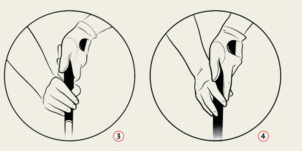 3. Chris DiMarco, the godfather of the claw grip, clasps the grip in the palm of his right hand so his right arm remains effectively neutralized. 4. Justin Rose used a more conventional-style claw grip to get to World No. 1, resting his right-hand fingers on the front of the handle.