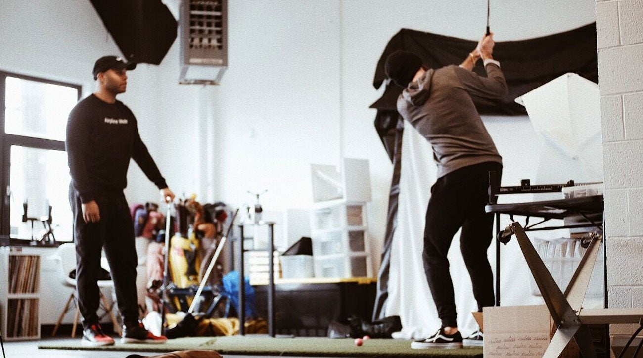In addition to being a retail and creative space, Portland Golf Collective also encourages customers and drop-ins to hit some balls.