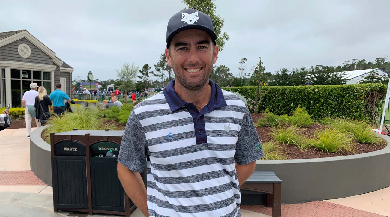 Andy Pope after his first-round 72 at Pebble Beach.