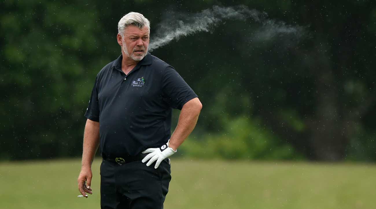 Darren Clarke docked two strokes in bizarre rules infraction due to ... a bird feeder