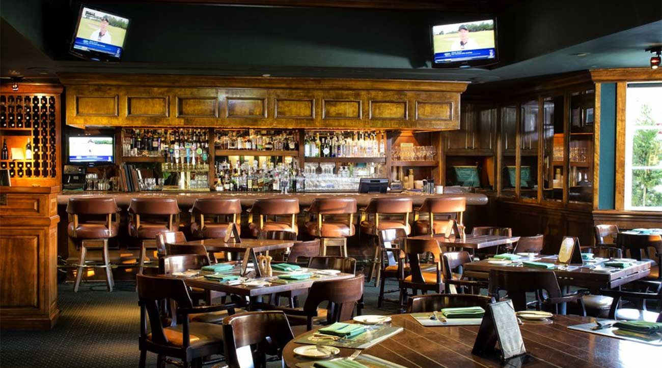 On Sunday night, the Tap Room was filled with golf luminaries: broadcasters, players, and of course, the members of the Woodland family.