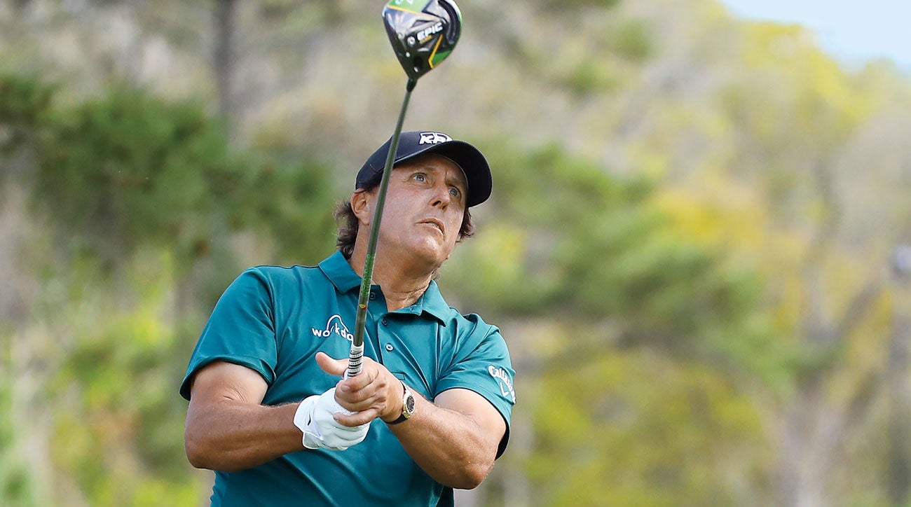 Phil Mickelson has gained driving distance over the past two years