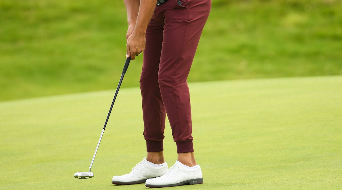 Antrim , United Kingdom - 19 July 2019; Erik Van Rooyen of South Africa putts on the 12th green during Day Two of the 148th Open Championship at Royal Portrush in Portrush, Co Antrim. (Photo By Ramsey Cardy/Sportsfile via Getty Images)