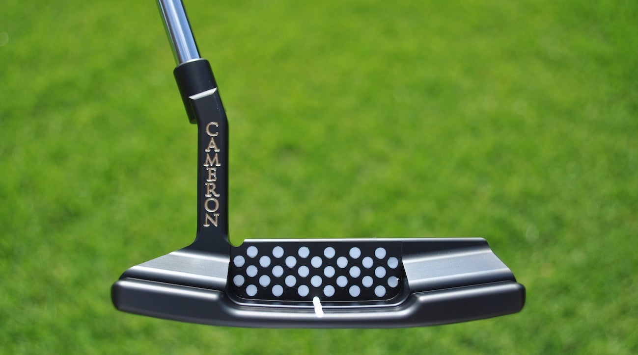 Cameron added 32 silicone dots to the cavity of each putter. 