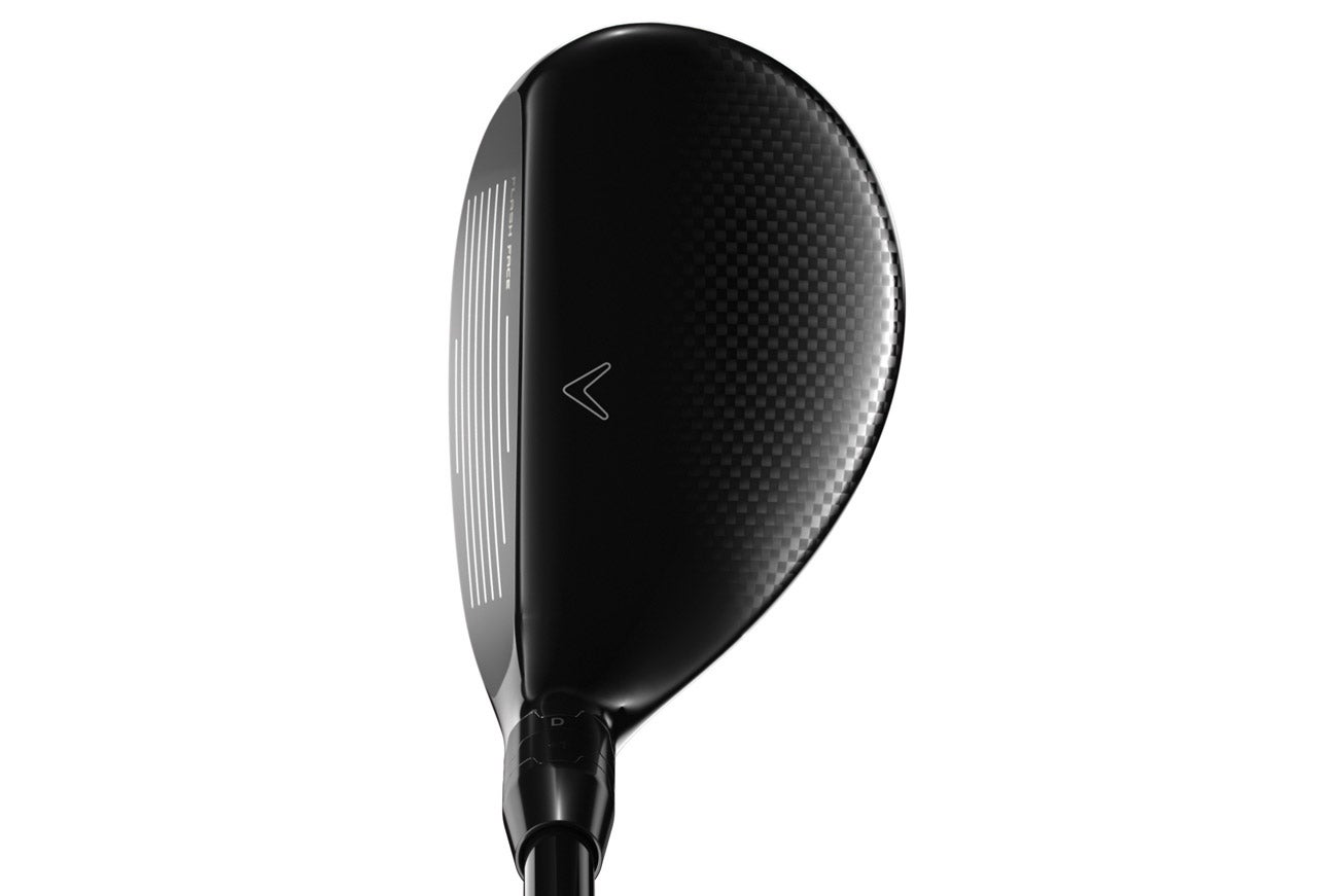 A view of the Callaway Epic Flash hybrid at address.