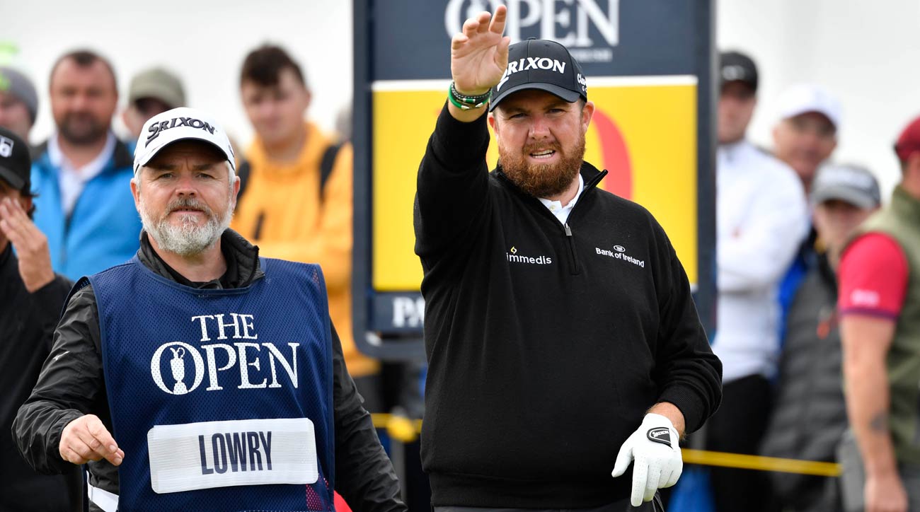 Shane Lowry's caddie at Open 2019