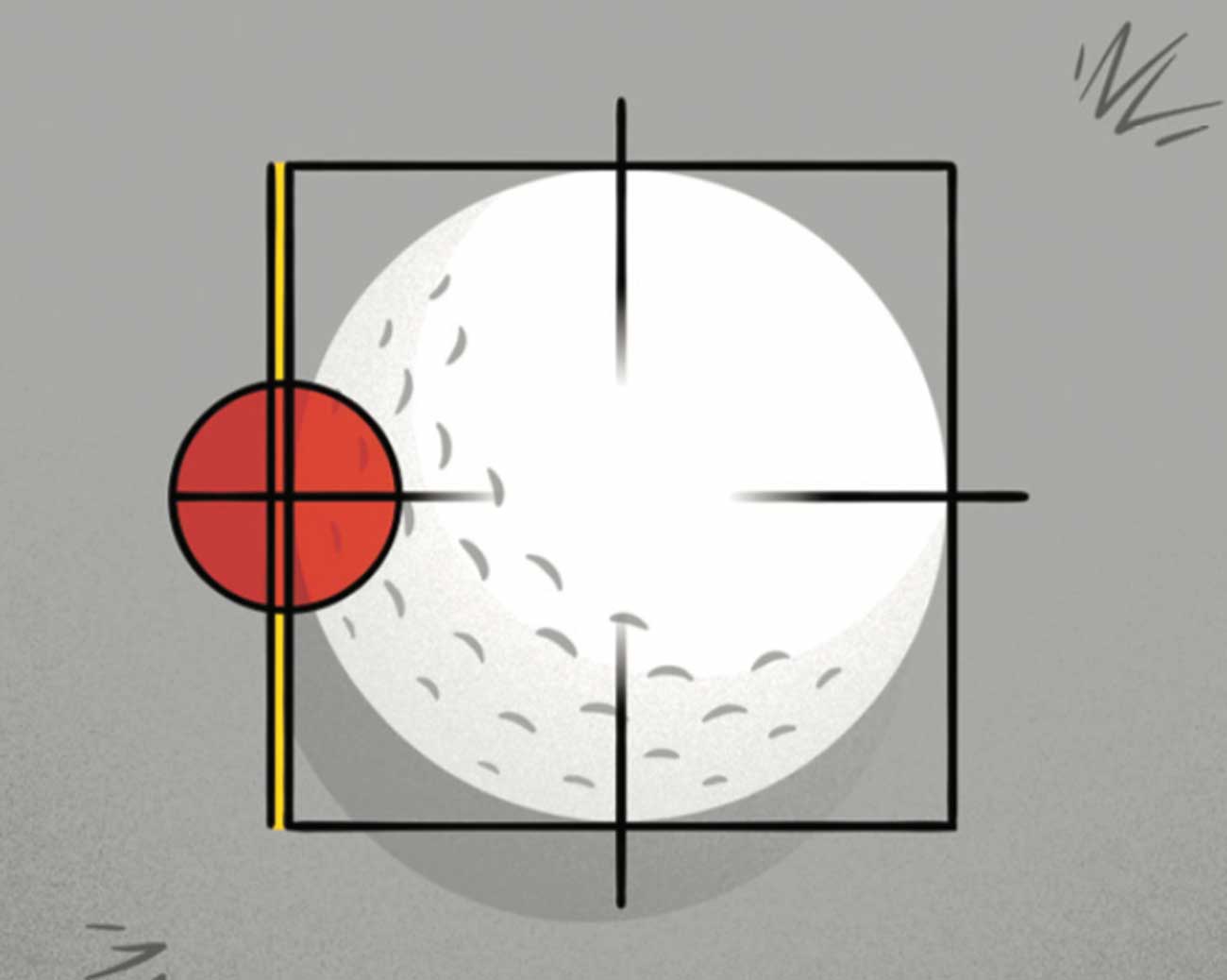 Shifting your sight line forward even this small amount nudges your center of gravity toward the target.