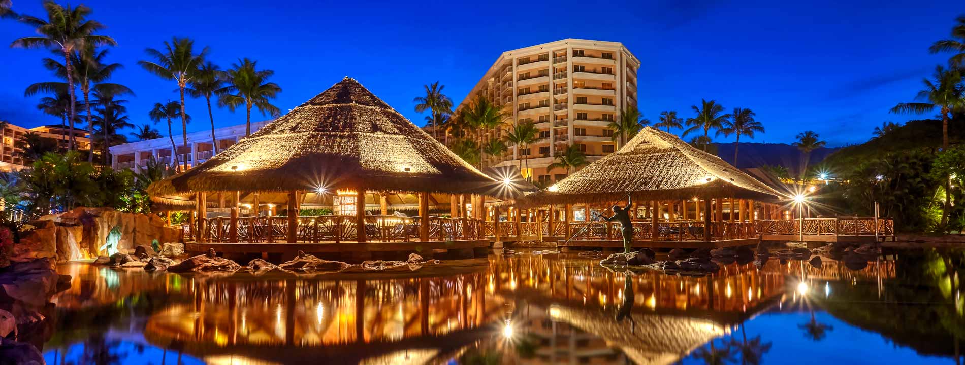 The hotel at Grand Wailea Maui is shaped like a sea turtle.