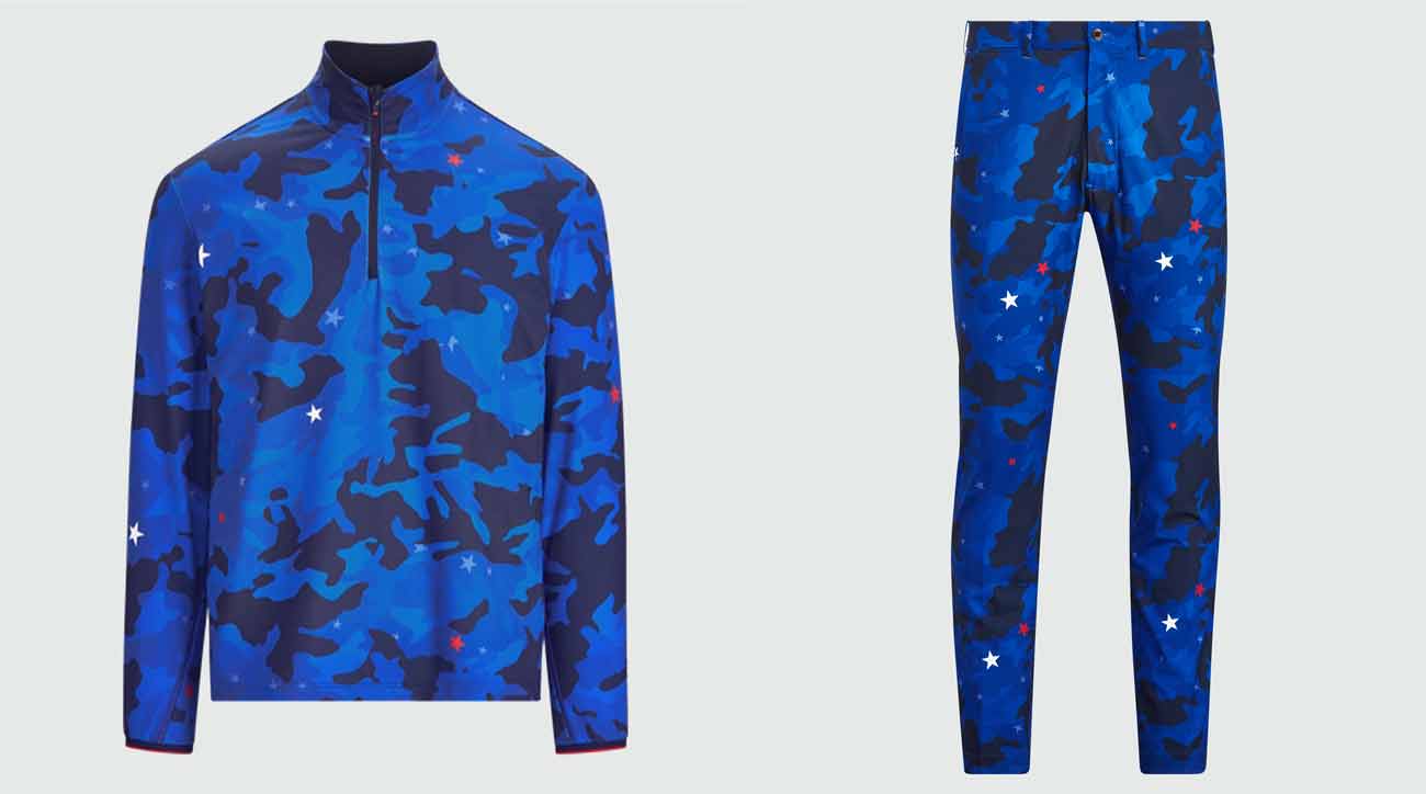 Two selections from Justin Thomas' Ralph Lauren capsule collection were selected for this year's Walker Cup team uniform. 