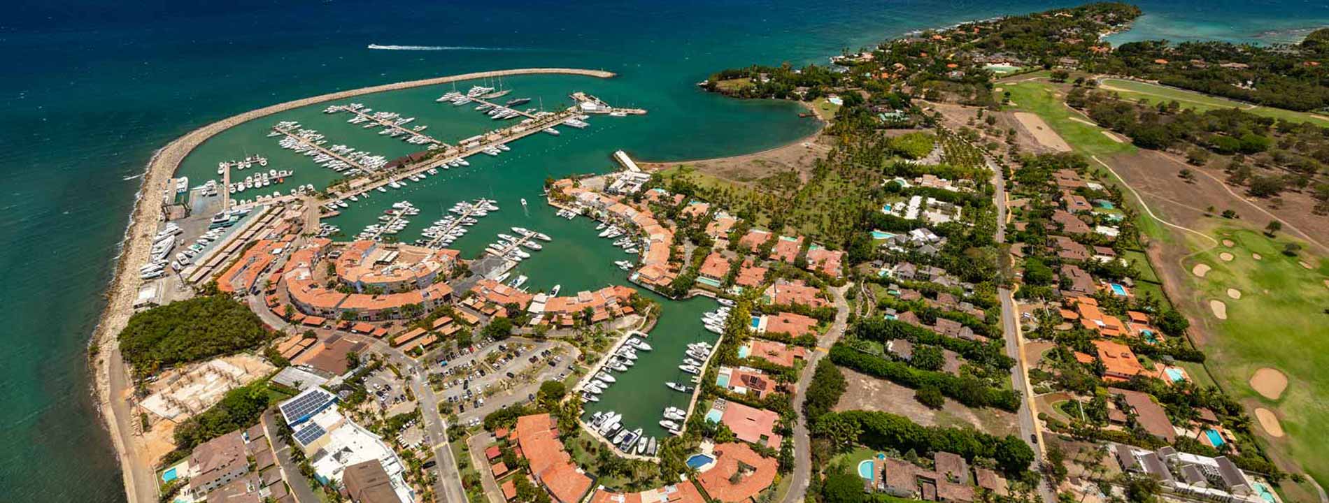 An aerial view of Casa de Campo resort.