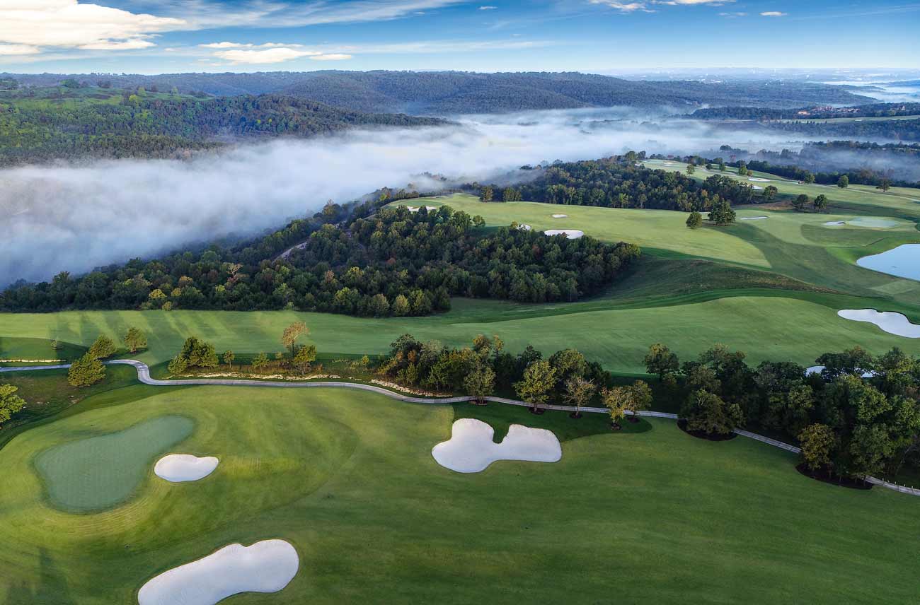 An Aerial view of Payne's Valley in Missouri.