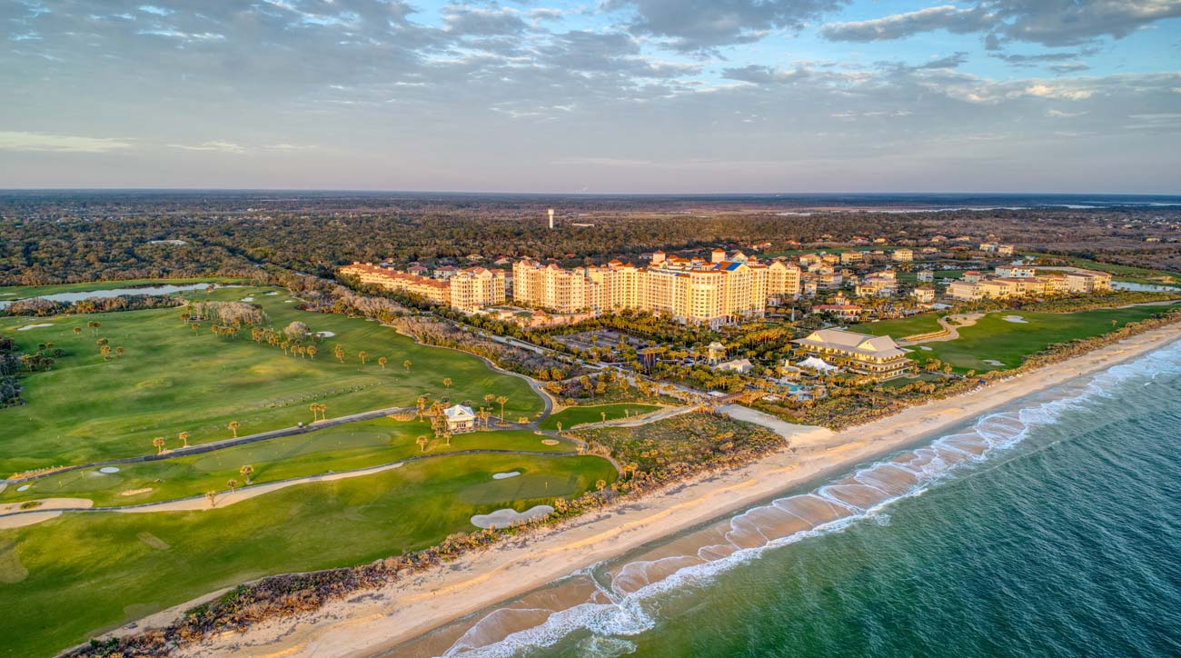 Six of the Ocean Course's holes play along the Atlantic.