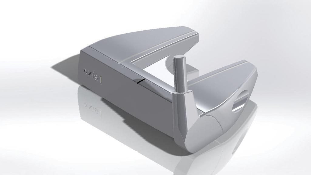 During the creation process of Justin Rose's putter, Axis1 utilized computer-aided design to get the shaping and look just right.