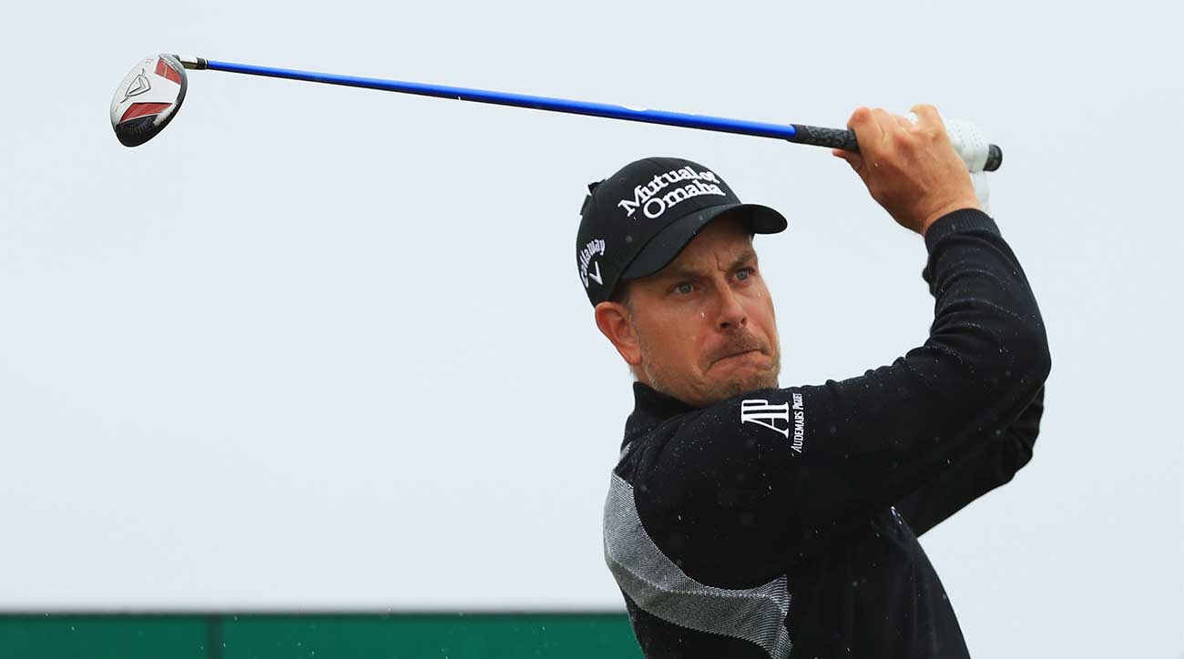 Henrik Stenson takes a mighty swing with his 3-wood during the 2016 Open Championship, which he won to claim his first major title.