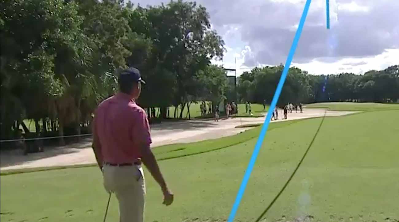 Matt Kuchar made an ace at the par-3 8th hole on Sunday.