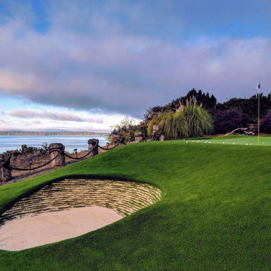 Celebrity putting green