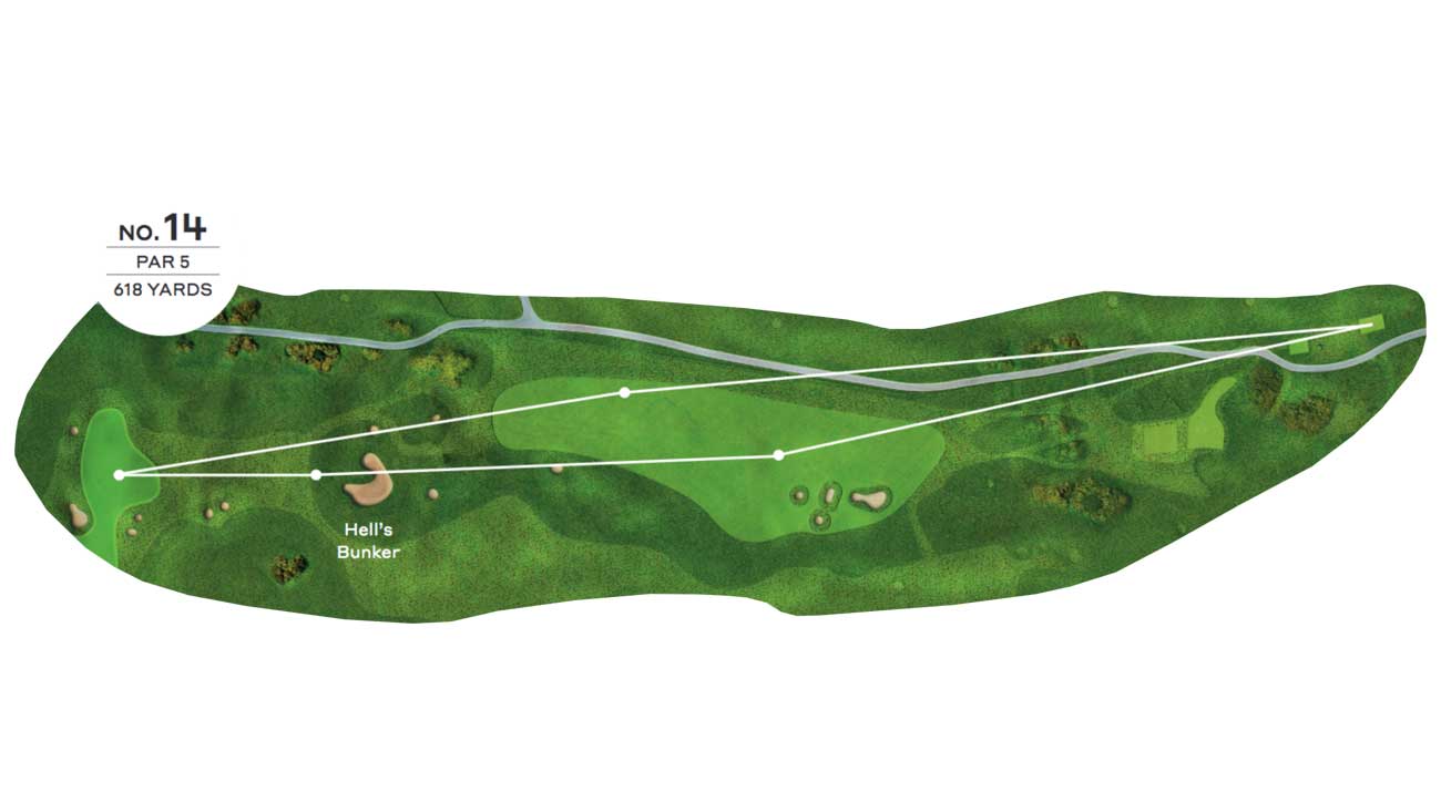 The 14th hole at the Old Course at St. Andrews.