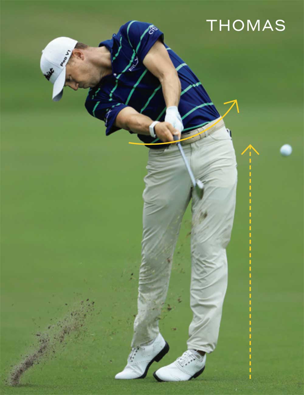 Justin Thomas takes a swing.