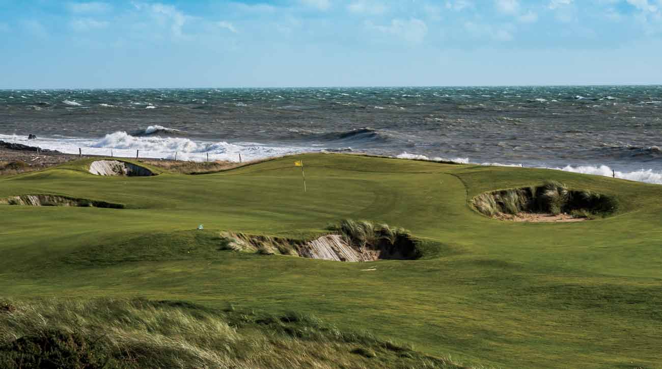 The European Club&rsquo;s Pat Ruddy is famously
precocious, and so is his seaside course, which features 20 holes, including 12a.