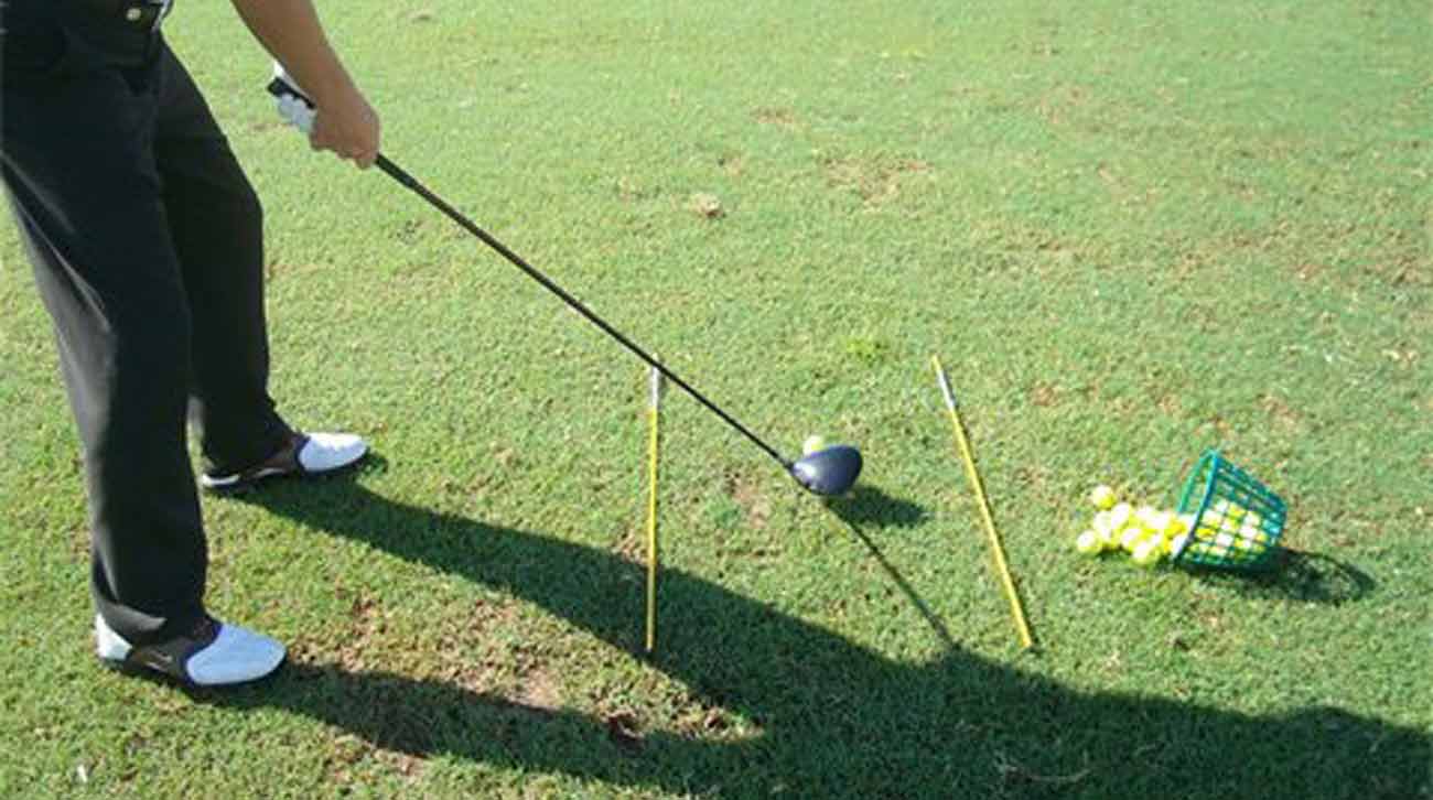 alignment sticks on range