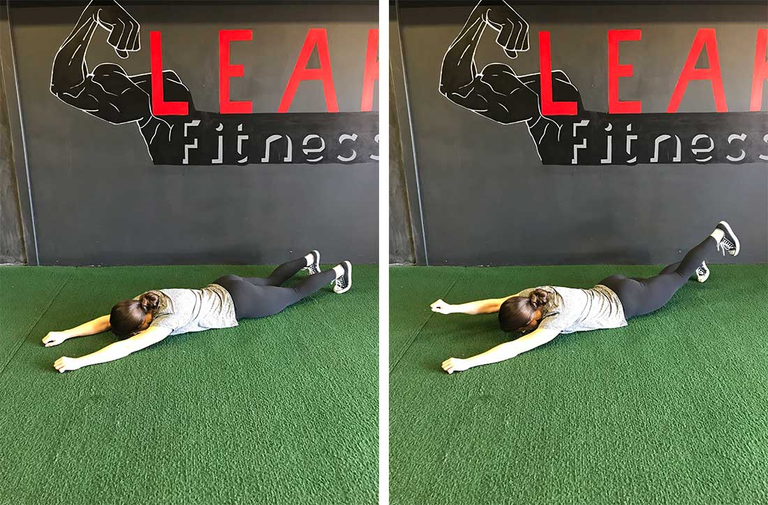 Supermans develop stability in your lower back and improve shoulder and hip mobility.