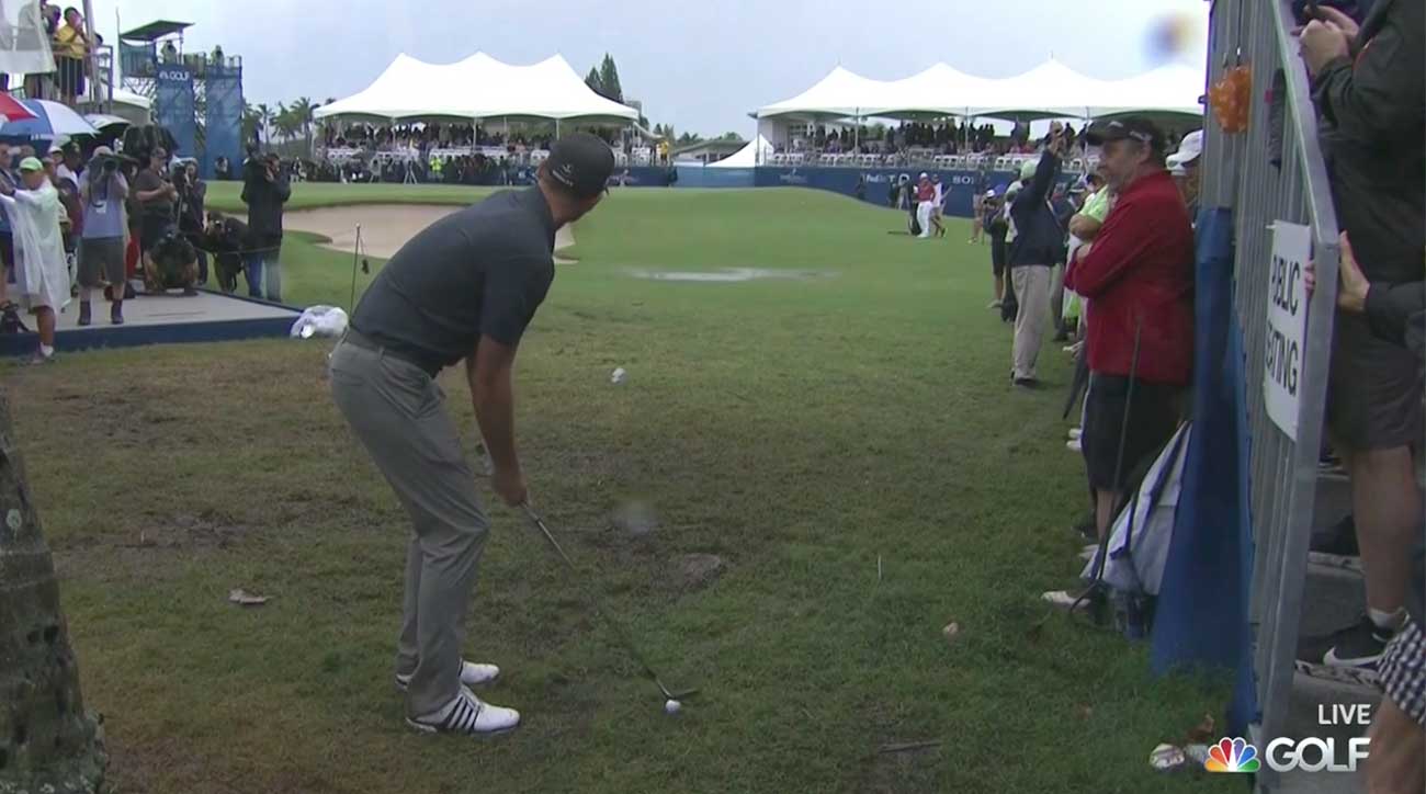 Brendan Steele waits to hit a shot.
