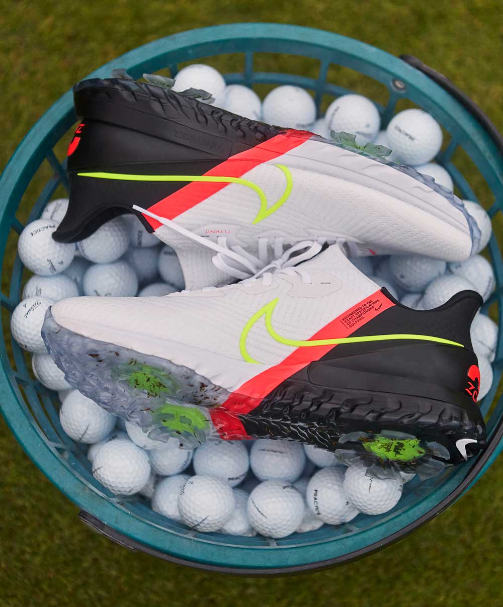 The new Nike Air Zoom Infinity Tour golf shoes.