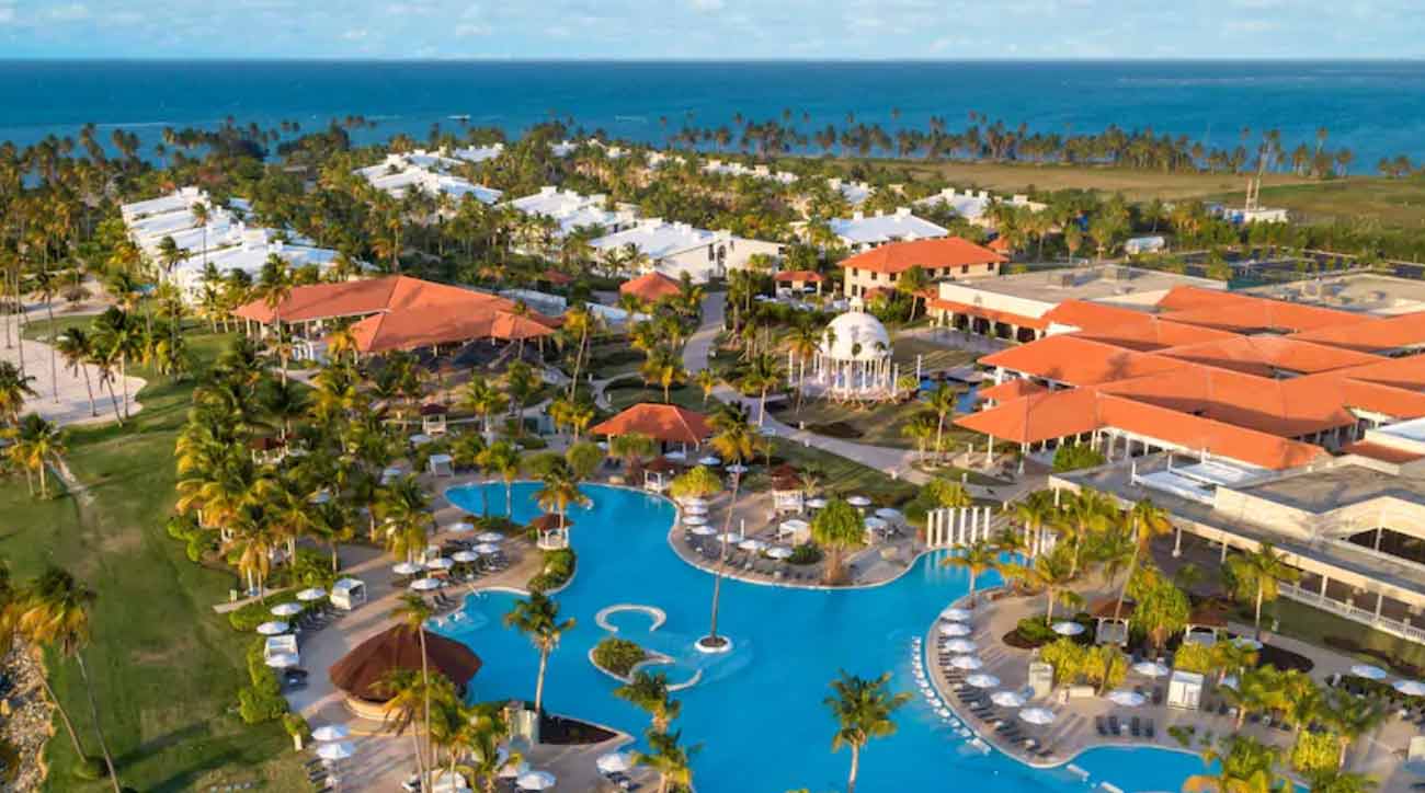 An aerial view of the Hyatt Regency Grand Reserve Puerto Rico.