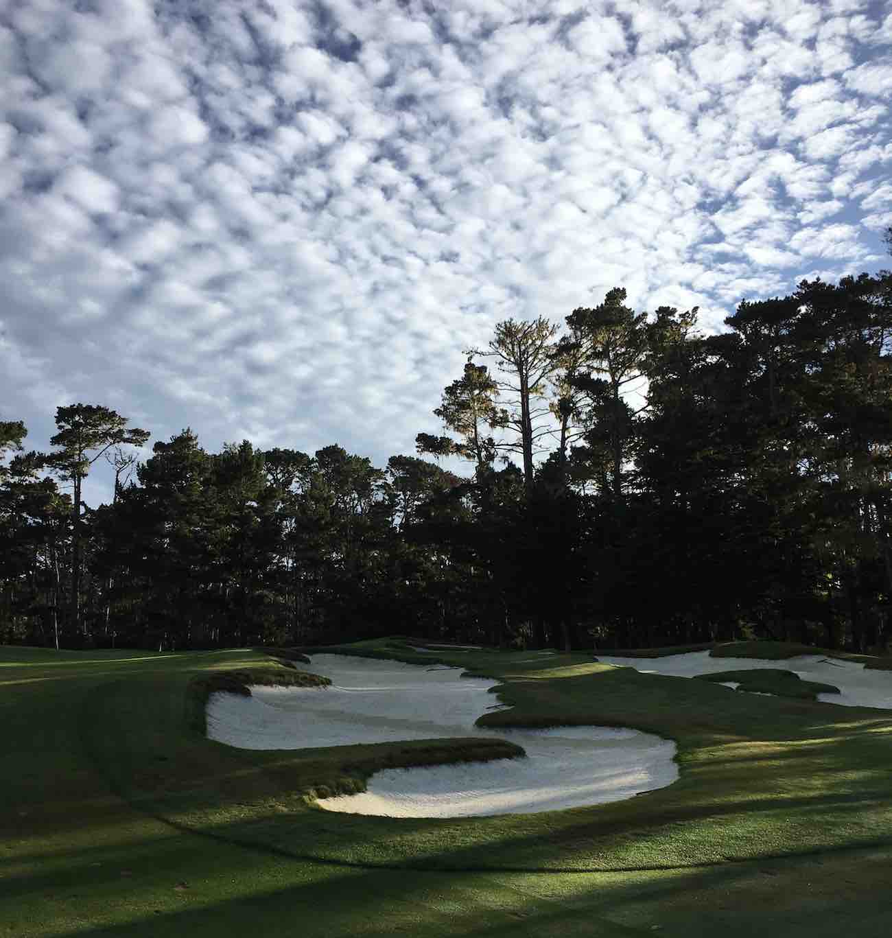 A picture of the front nine at Cypress Point Club